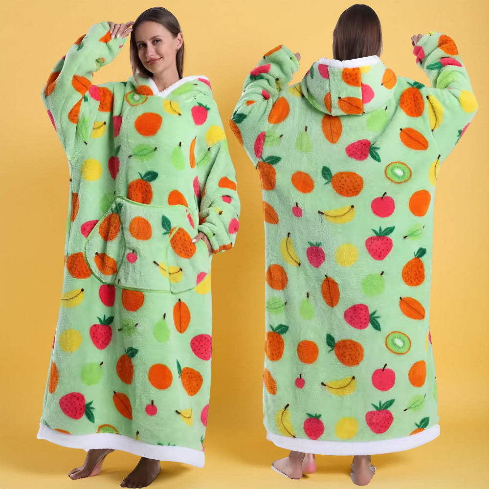 Koc Rękawami Koc Telewizyjny Zima Kaptur