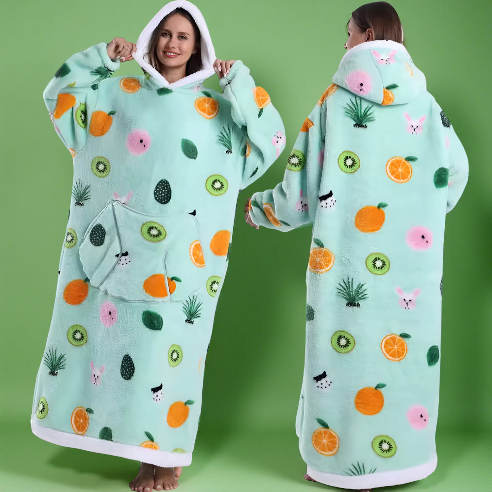 Koc Rękawami Koc Telewizyjny Zima Kaptur