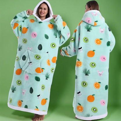 Koc Rękawami Koc Telewizyjny Zima Kaptur