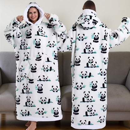 Koc Rękawami Koc Telewizyjny Zima Kaptur