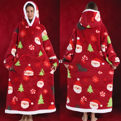 Koc Rękawami Koc Telewizyjny Zima Kaptur