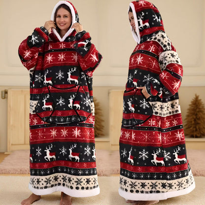 Koc Rękawami Koc Telewizyjny Zima Kaptur