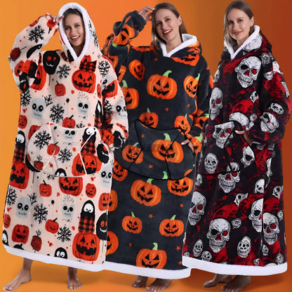 Koc Rękawami Koc Telewizyjny Zima Kaptur