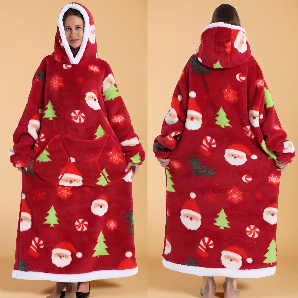 Koc Rękawami Koc Telewizyjny Zima Kaptur