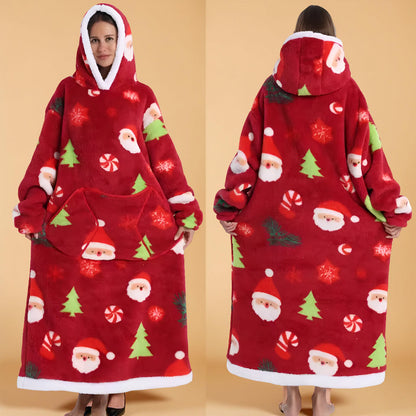 Koc Rękawami Koc Telewizyjny Zima Kaptur