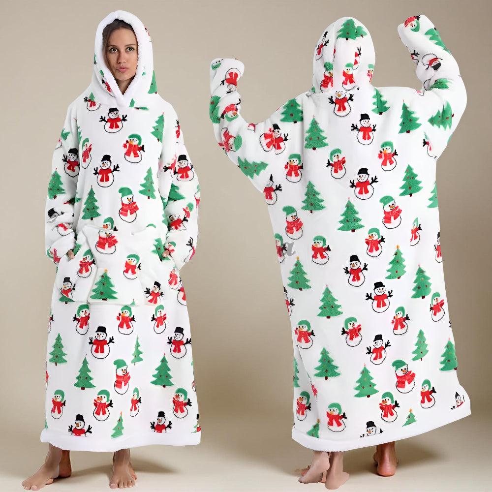 Koc Rękawami Koc Telewizyjny Zima Kaptur