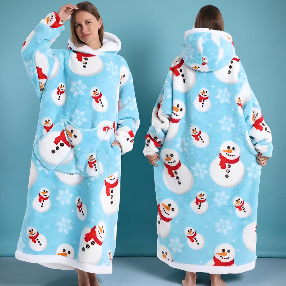 Koc Rękawami Koc Telewizyjny Zima Kaptur