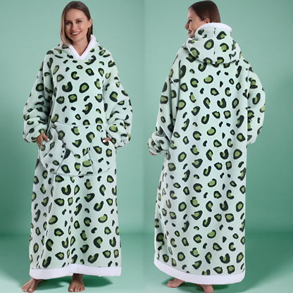 Koc Rękawami Koc Telewizyjny Zima Kaptur