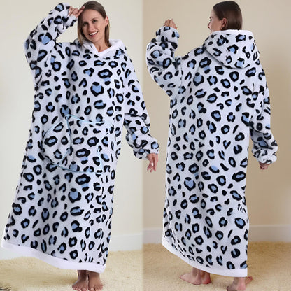 Koc Rękawami Koc Telewizyjny Zima Kaptur