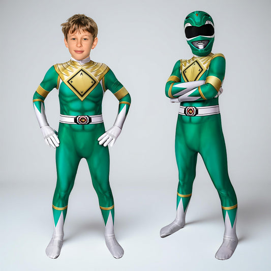 Children's Overall Superhero Outfit Mask Complete Set