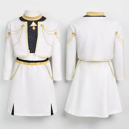 Kostium Dziecięcy Sceniczny Zestaw Taneczny Spódnica Bluza