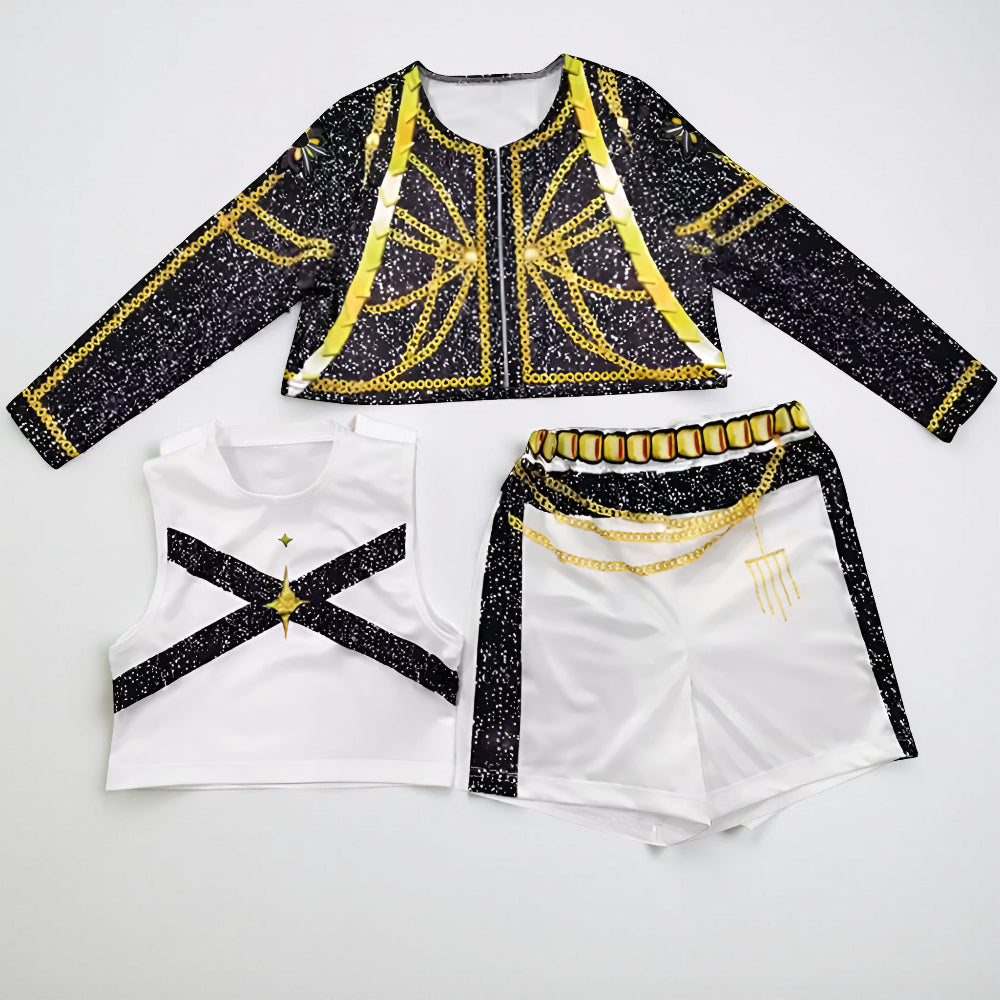 Kostium Dziecięcy Sceniczny Zestaw Taneczny Spódnica Bluza