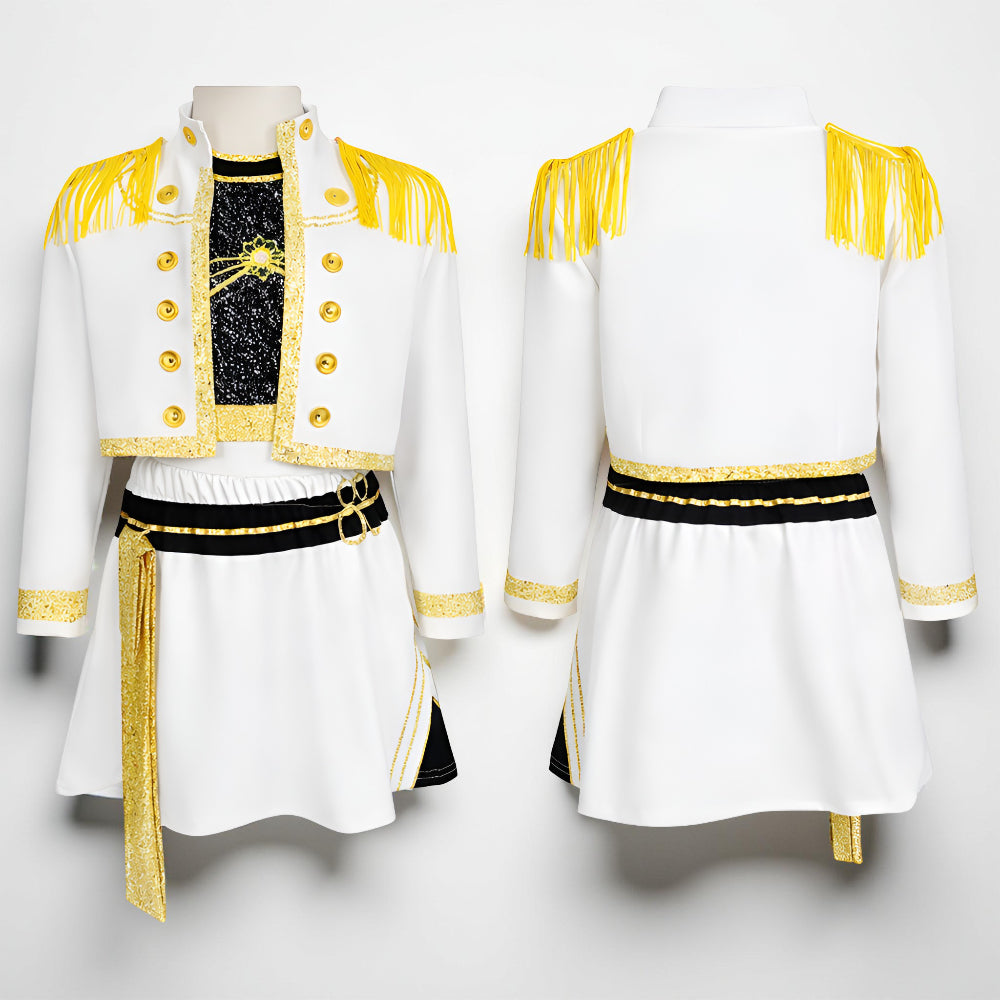 Kostium Dziecięcy Sceniczny Zestaw Taneczny Spódnica Bluza