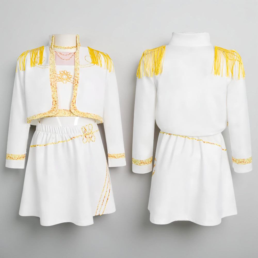 Kostium Dziecięcy Sceniczny Zestaw Taneczny Spódnica Bluza