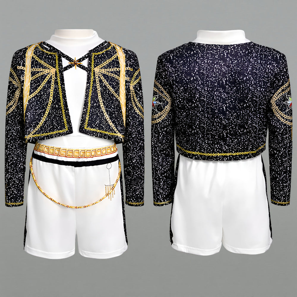 Kostium Dziecięcy Sceniczny Zestaw Taneczny Spódnica Bluza