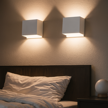 Kostkowa Lampa Ścienna LED | Nowoczesne Wnętrze