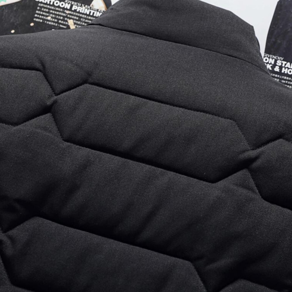 Kurtka Męska Pikowana Zimowa Lekko Ocieplana Codzienna