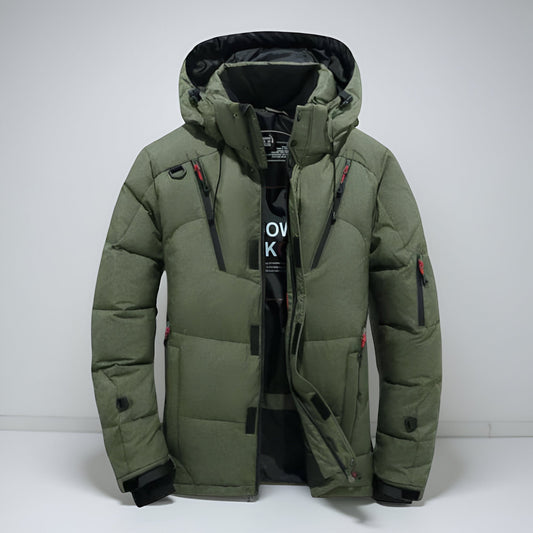 Kurtka Męska Zimowa Parka Kaptur Codzienna