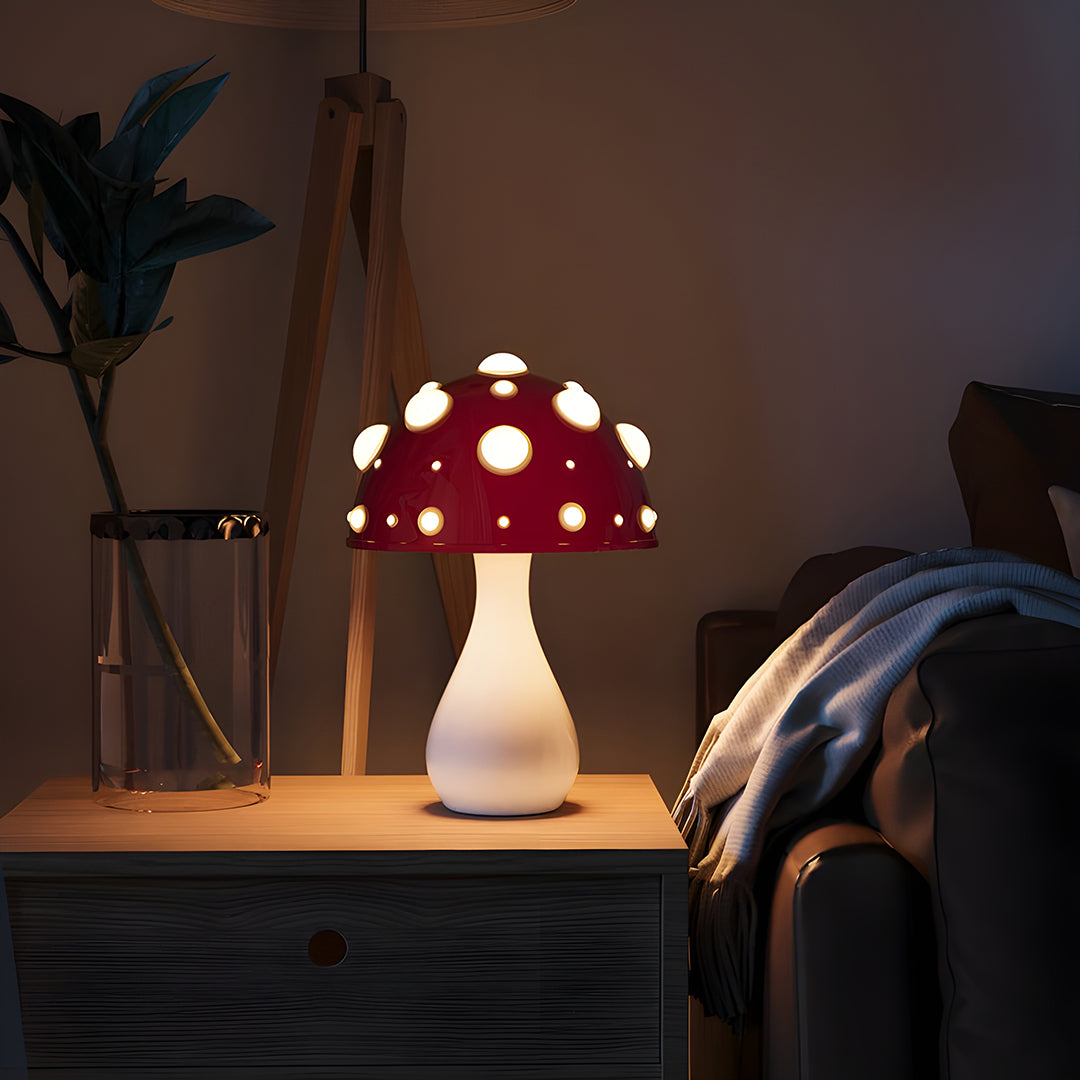 LED Lampa Stołowa W Kształcie Grzyba | Nowoczesna