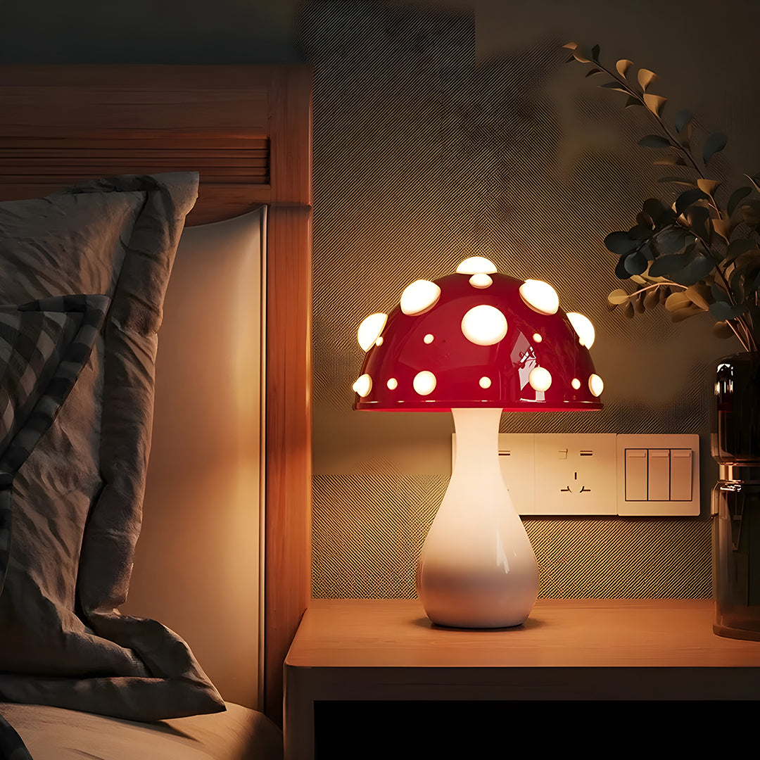 LED Lampa Stołowa W Kształcie Grzyba | Nowoczesna