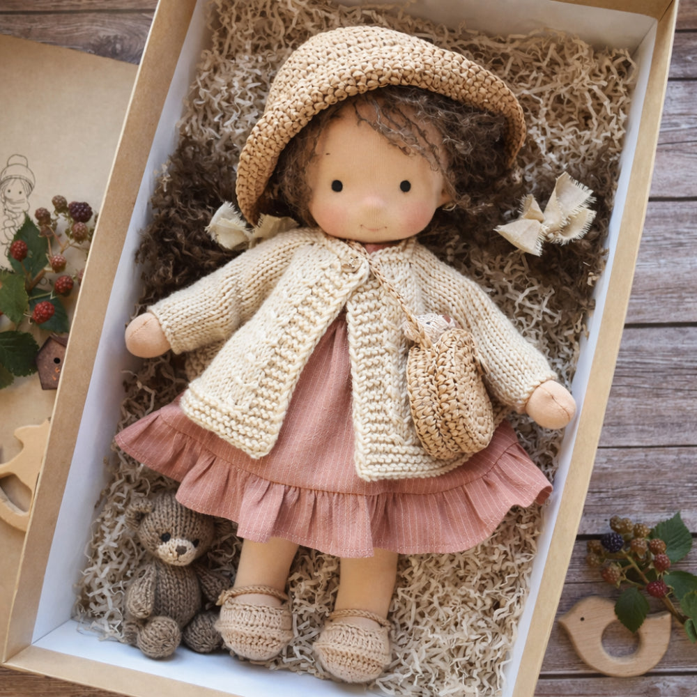 Lalka Dziecięca Tekstylna Styl Klasyczny Zabawa