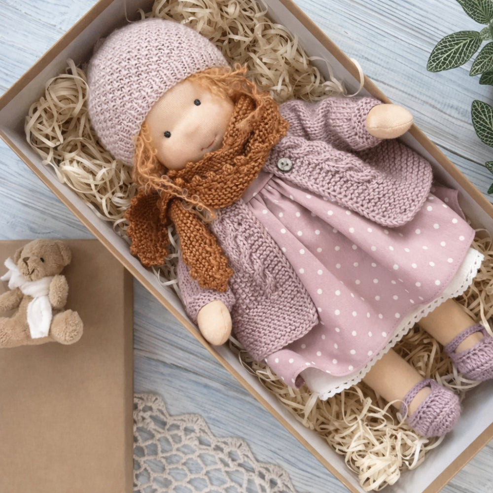 Lalka Dziecięca Tekstylna Styl Klasyczny Zabawa