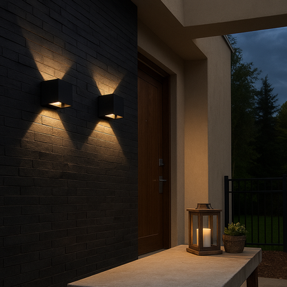 Lampa Ścienna LED Sześcienna | Przemysłowa