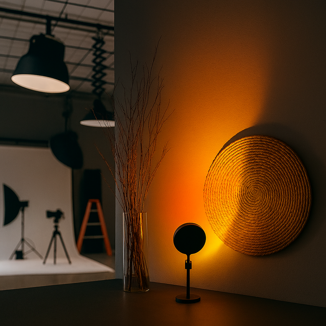 Lampa Stołowa Zachód Słońca Złota Godzina | Światło LED