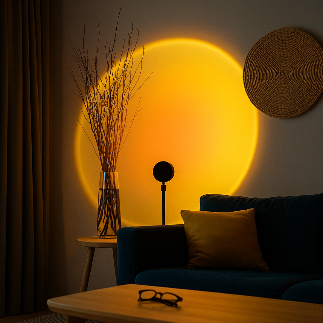 Lampa Stołowa Zachód Słońca Złota Godzina | Światło LED