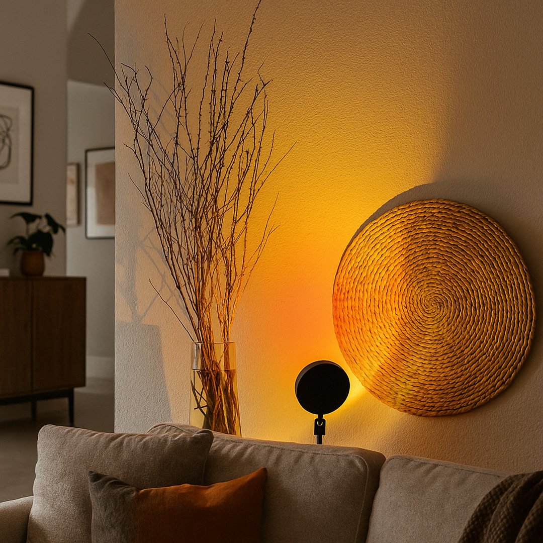 Lampa Stołowa Zachód Słońca Złota Godzina | Światło LED