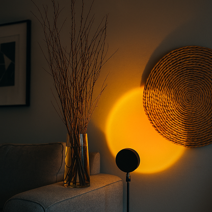 Lampa Stołowa Zachód Słońca Złota Godzina | Światło LED