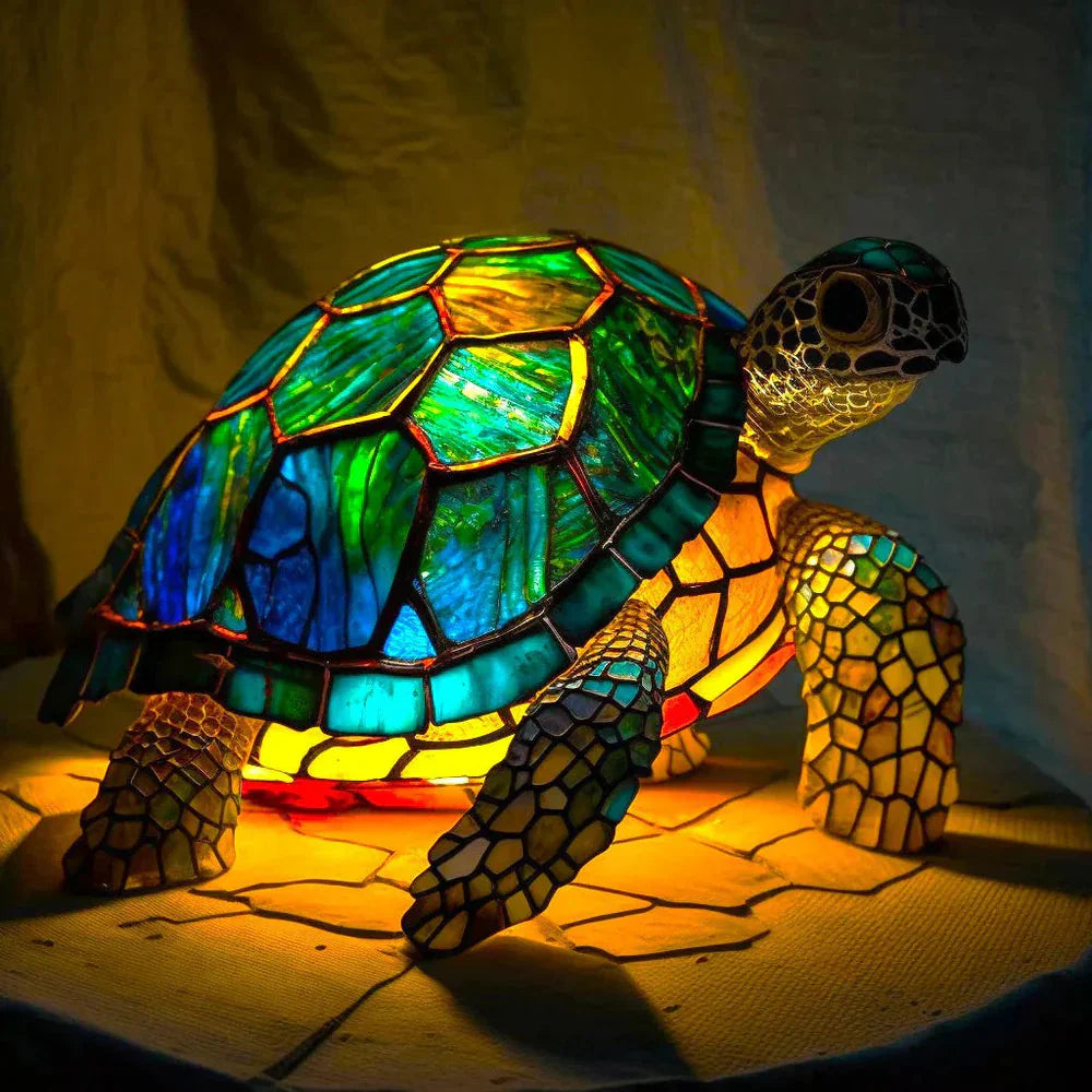 Table Lamp Animal Stained Glass Decorative