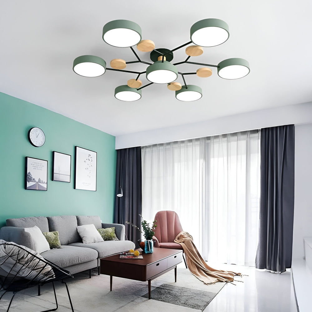 Ceiling Lamp LED Modern Metal Acrylic Flush Mount