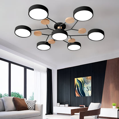 Ceiling Lamp LED Modern Metal Acrylic Flush Mount