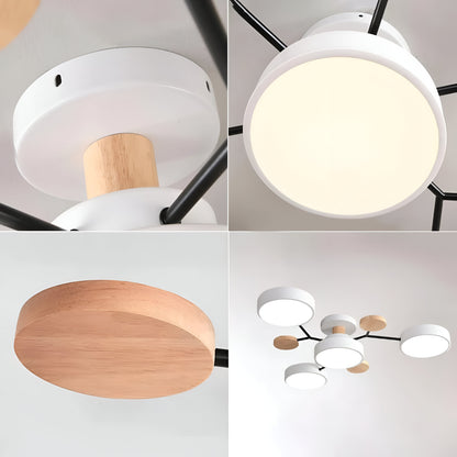 Ceiling Lamp LED Modern Metal Acrylic Flush Mount