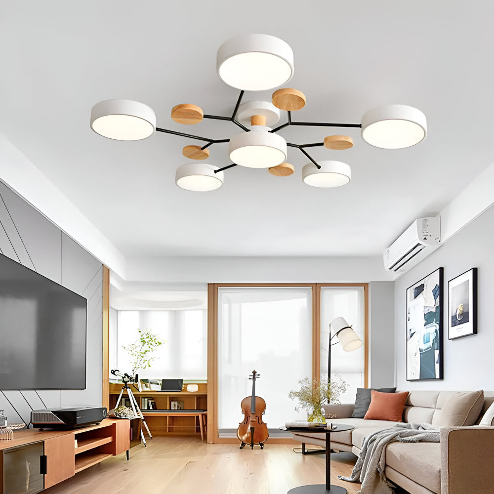 Modern Metal Multi-Point Ceiling Lamp