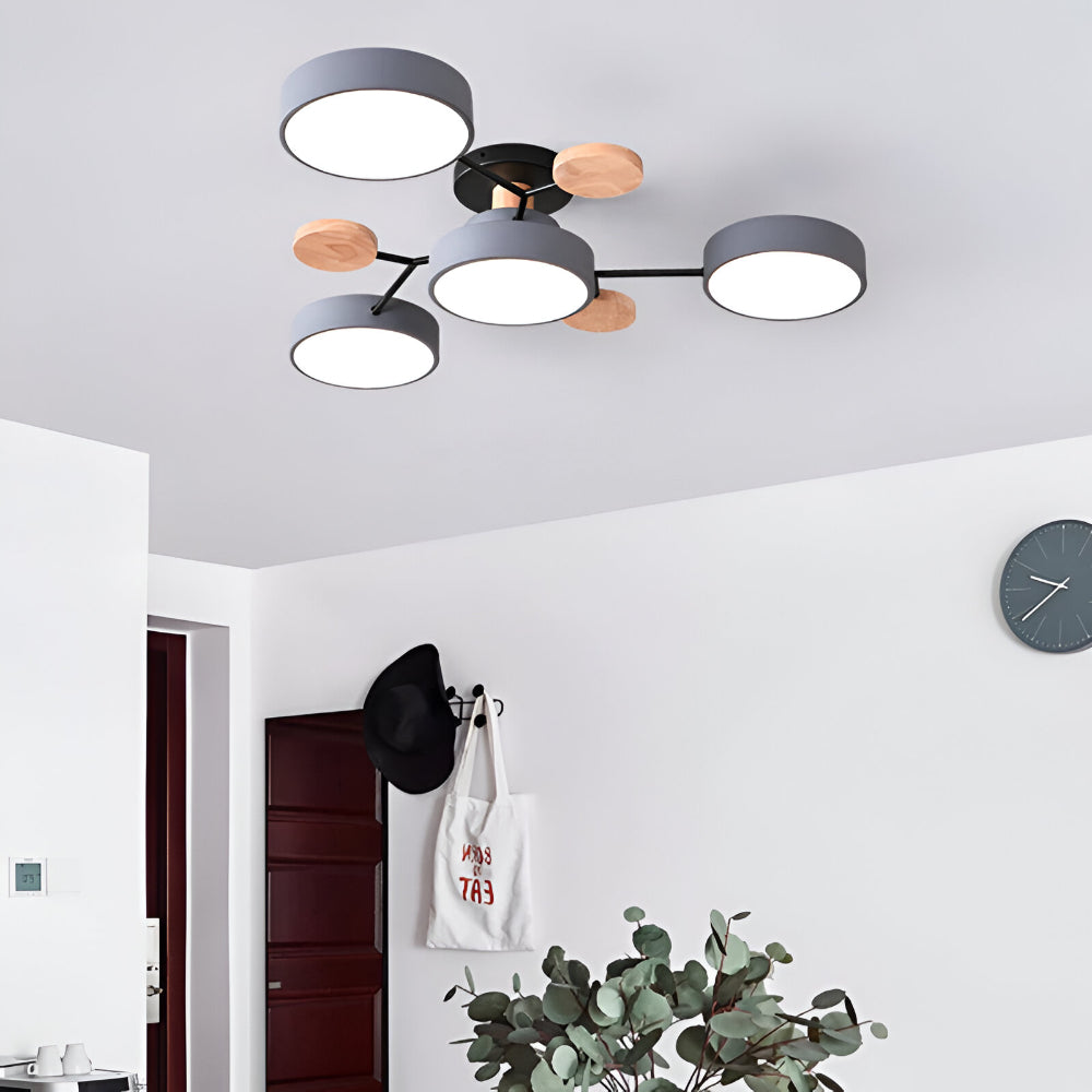 Modern Metal Multi-Point Ceiling Lamp