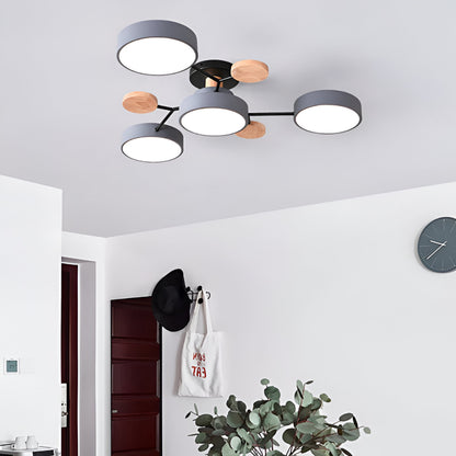Modern Metal Multi-Point Ceiling Lamp