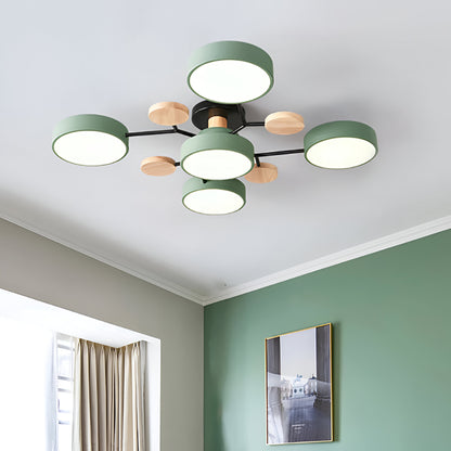 Modern Metal Multi-Point Ceiling Lamp