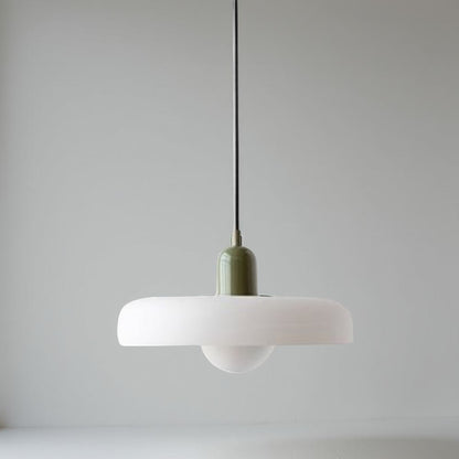 Adjustable Glass Hanging Lamp Bauhaus Style Modern
