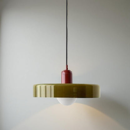 Adjustable Glass Hanging Lamp Bauhaus Style Modern