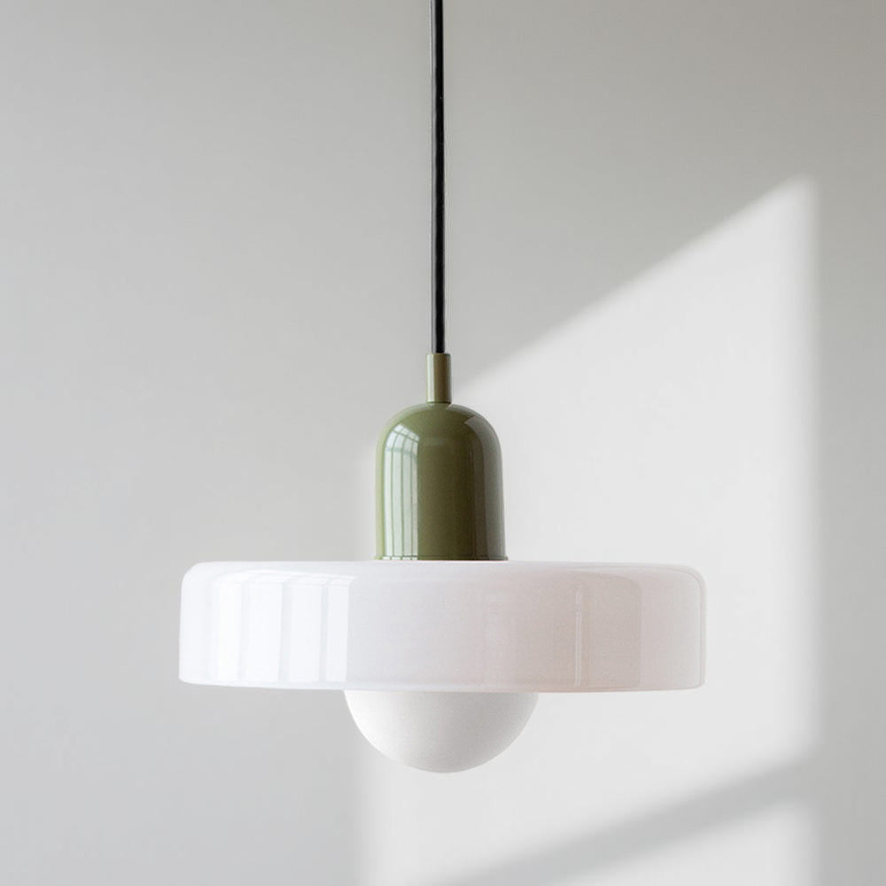 Adjustable Glass Hanging Lamp Bauhaus Style Modern