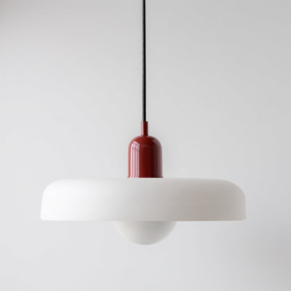 Adjustable Glass Hanging Lamp Bauhaus Style Modern