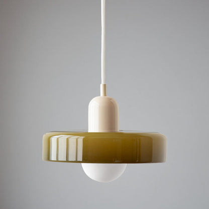 Adjustable Glass Hanging Lamp Bauhaus Style Modern