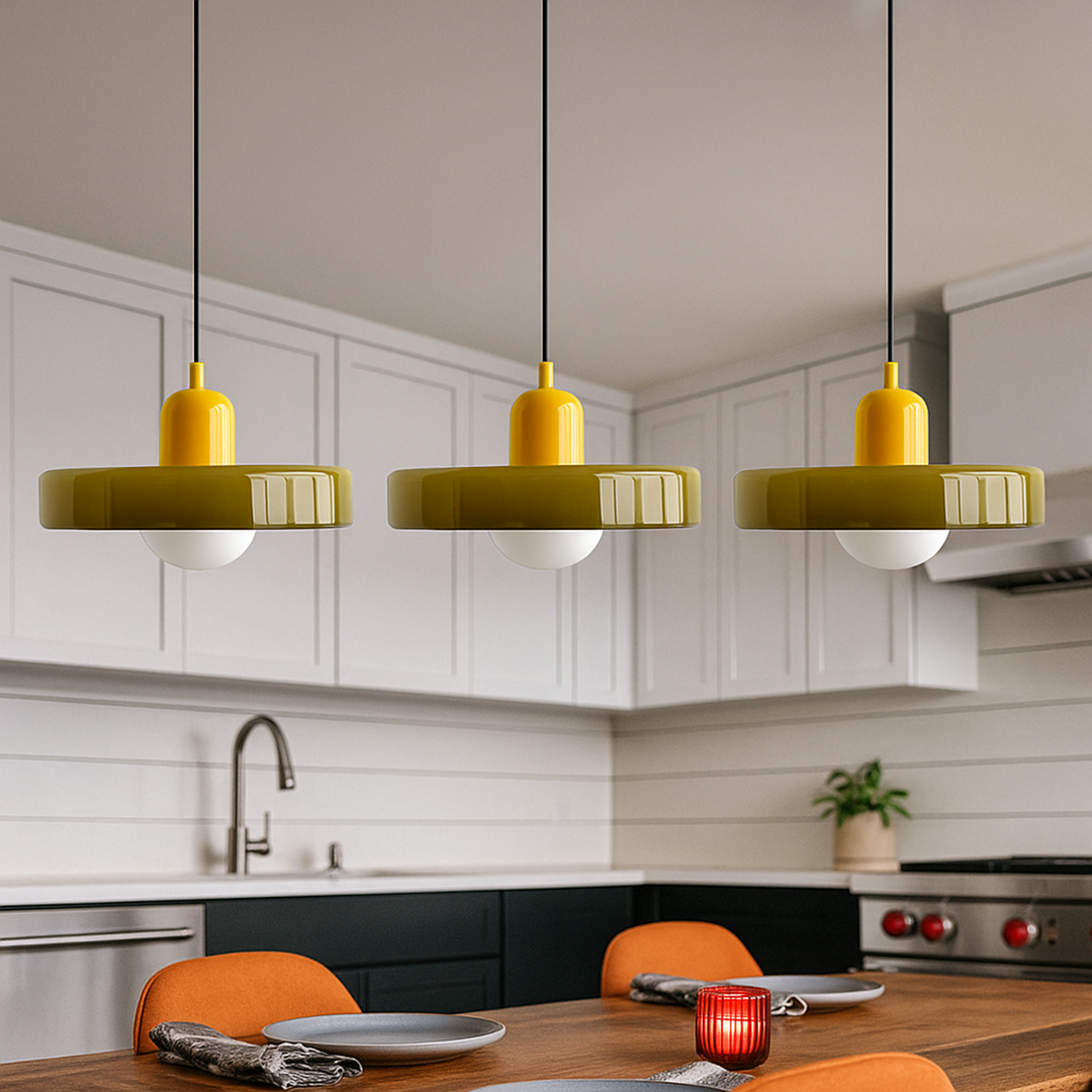 Lampa Wisząca Z 3 Szklanymi Kloszami | Gniazdo G9