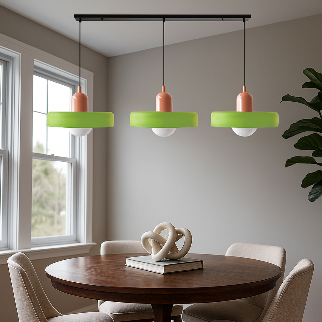 Lampa Wisząca Z 3 Szklanymi Kloszami | Gniazdo G9