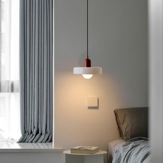 Adjustable Glass Hanging Lamp Bauhaus Style Modern
