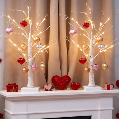 Decorative Lamp Tree of Light Heart Motif Interior