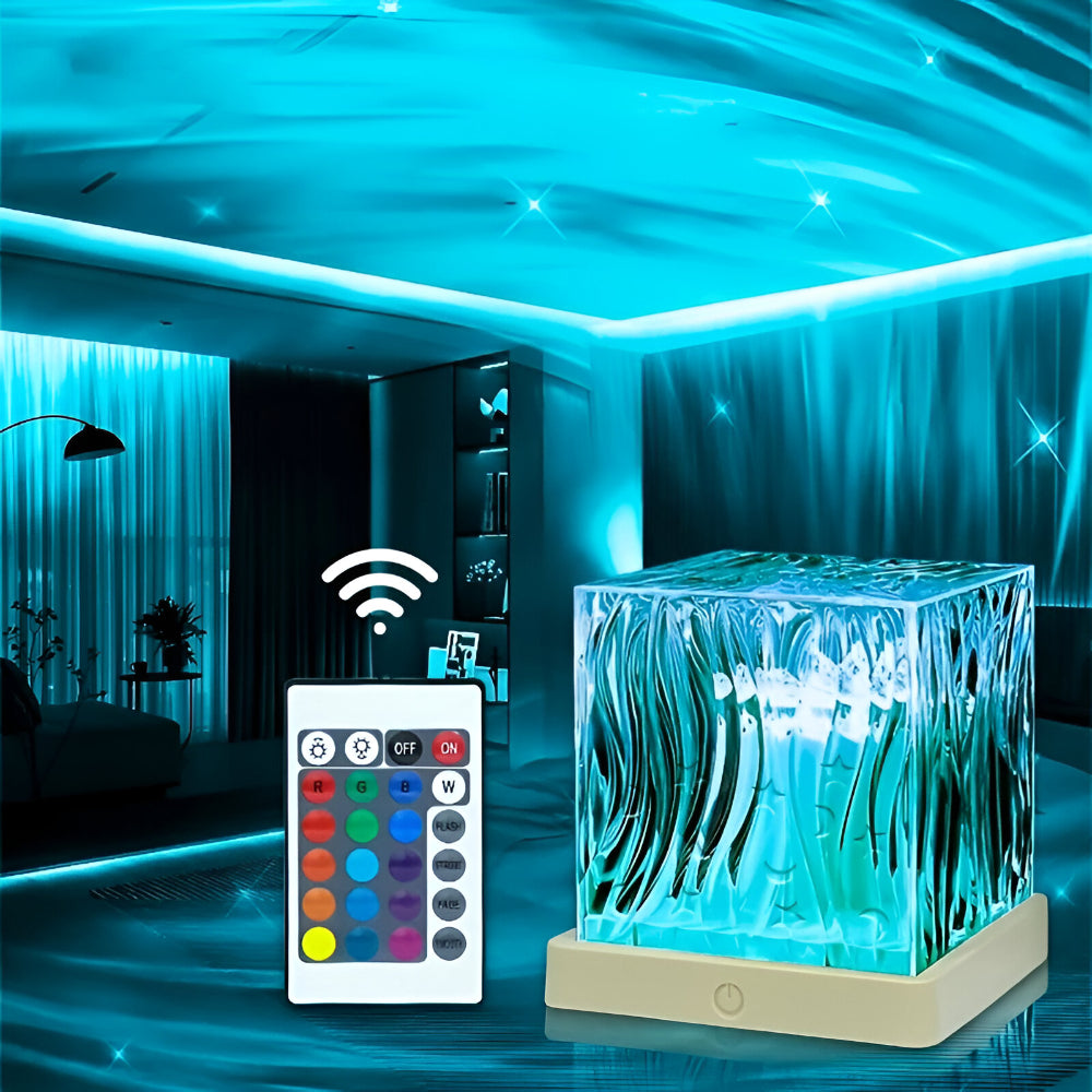 Crystal Night Lamp RGB Remote Control LED