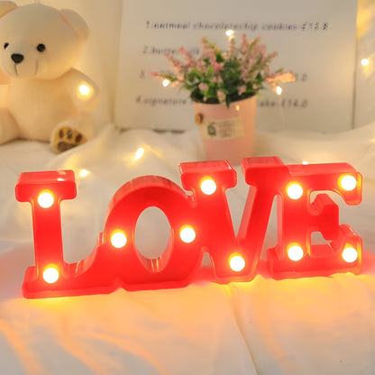 Night Lamp Letters LOVE Decorative LED